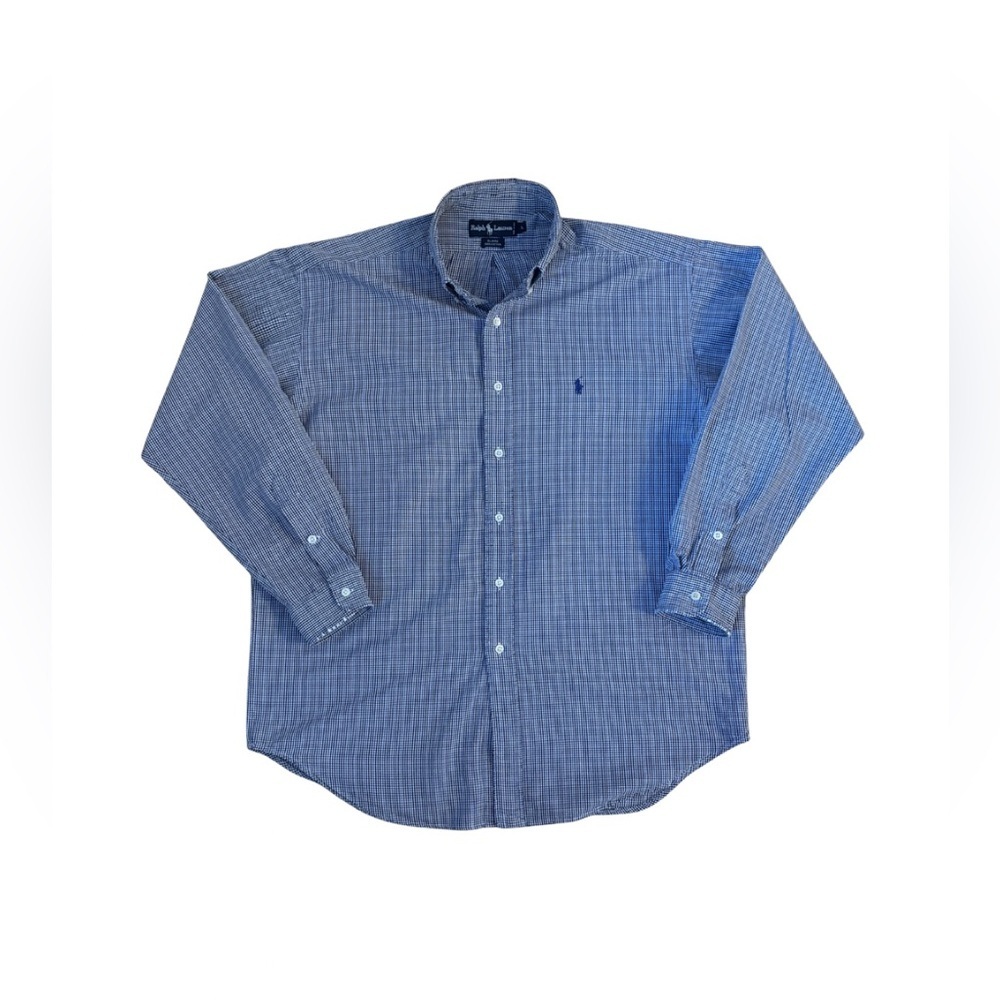 Ralph Lauren Blake Men's Blue Plaid Button-Down Shirt